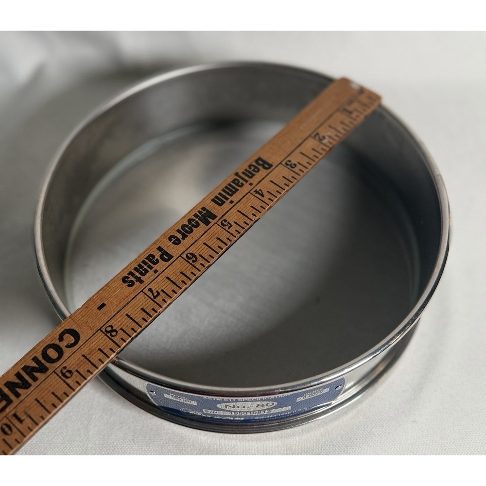 Gilson 8" Standard Test Sieve No. 80 180um All Stainless Steel ASTM E11 Lab - Picture 4 of 5